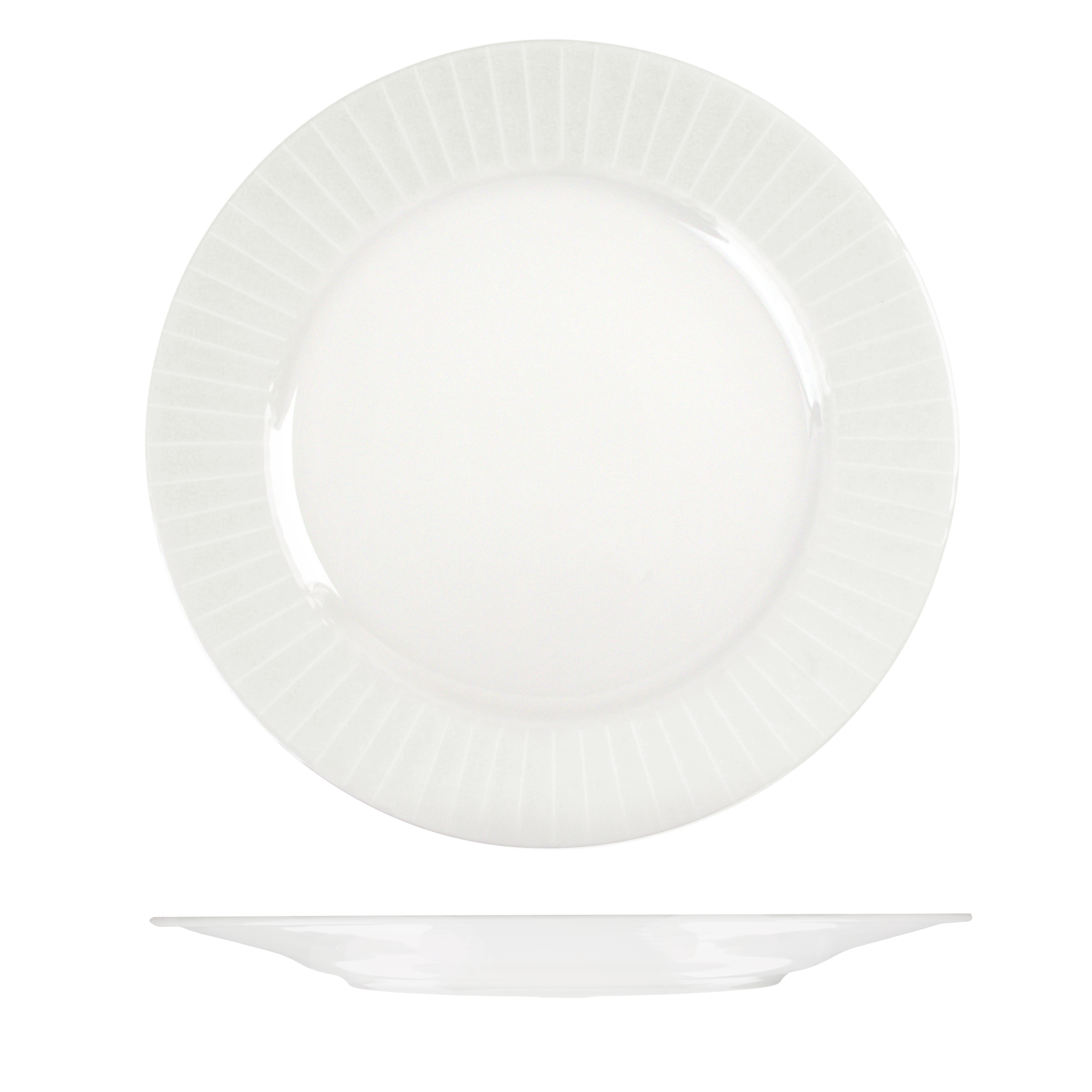 RAK Porcelain Metropolis Round Plate - Wide Rim - 310mm - White (Pack of 6)
