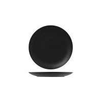 RAK Porcelain Neofusion Black Volcano Round Coupe Plate - 240mm (Pack of 12)