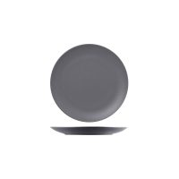 RAK Porcelain Neofusion Grey Stone Round Coupe Plate - 240mm (Pack of 12)