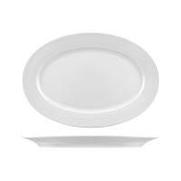 RAK Porcelain Rondo Oval Coupe Plate - 220ml - White (Pack of 12)