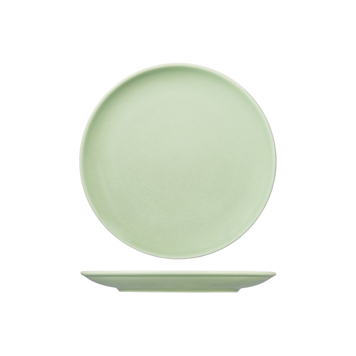 RAK Porcelain Vintage Green Round Coupe Plate - 240mm (Pack of 12)