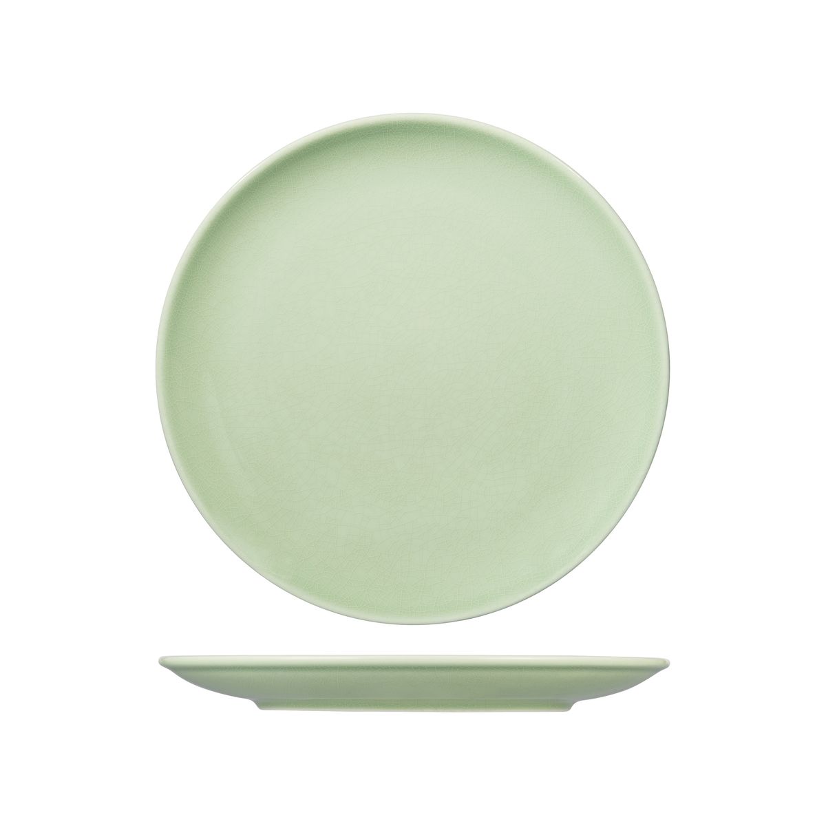 RAK Porcelain Vintage Green Round Coupe Plate - 270mm (Pack of 12)