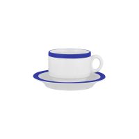 Australian Fine China Leschenaultia Blue Stackable Tea Cup - 220ml (Pack of 24)