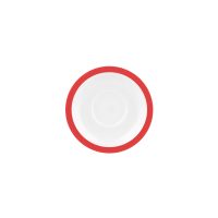 Australian Fine China Hot Chilli Red Saucer - 146mm (Pack of 12)
