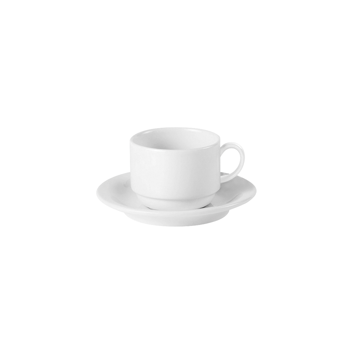 Australian Fine China Flinders Healthcare Universal Saucer - 146mm - White (Pack of 12)