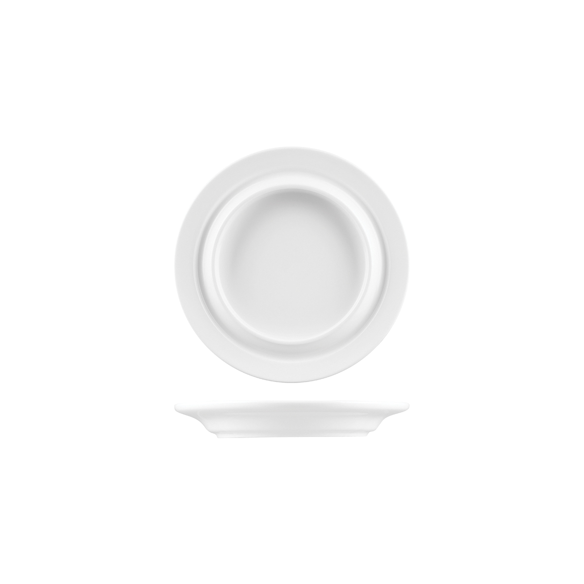 Australian Fine China Flinders Healthcare Ableware Plate - 220mm - White (Pack of 18)