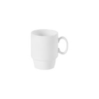 Australian Fine China Flinders Casino Mug - 250ml - White (Pack of 12)