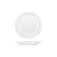 Australian Fine China Saturn Soup / Pasta Plate - Embossed Wide Rim - 280ml - White (Pack of 6)