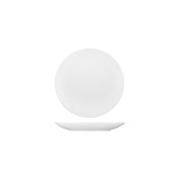 Australian Fine China Saturn Round Coupe Plate - Embossed Rim - 150mm - White (Pack of 6)