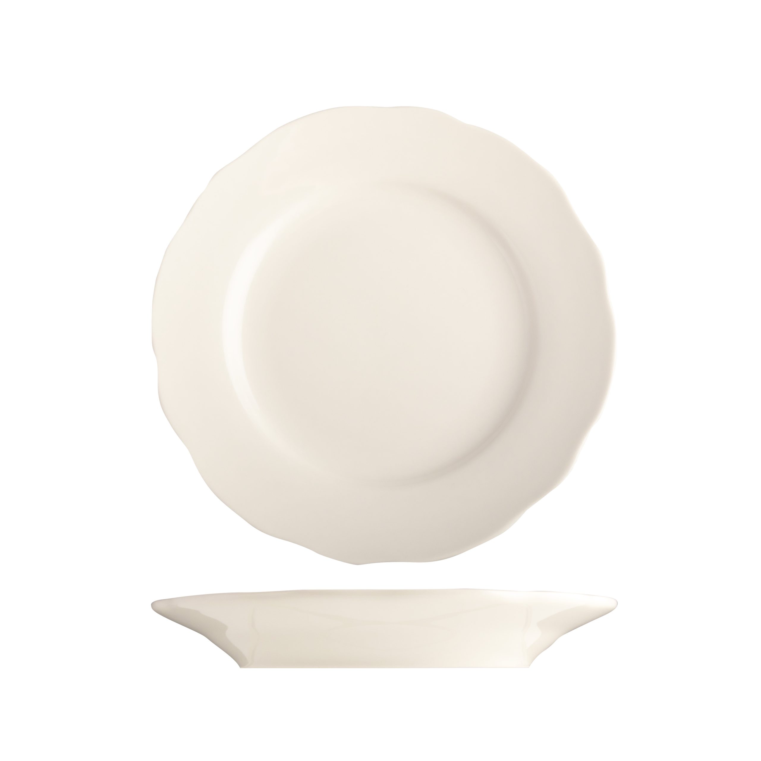 Tuxton Shell Round Plate - 228mm (Pack of 24)