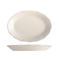 Tuxton Shell Oval Plate - 243x181mm (Pack of 24)