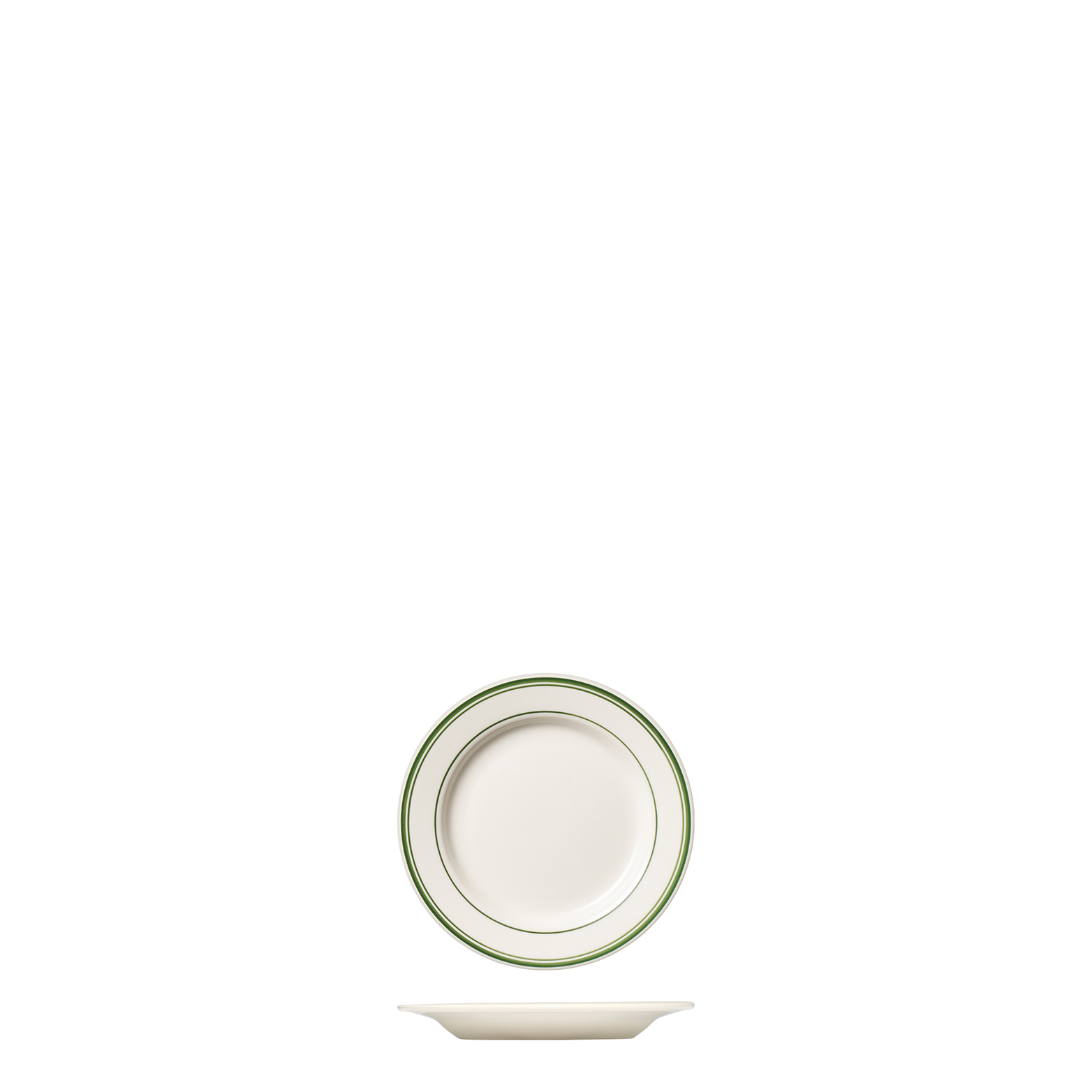 Tuxton Green Bay Round Plate - 169mm (Pack of 36)