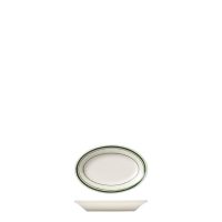 Tuxton Green Bay Oval Plate - 178x117mm (Pack of 36)