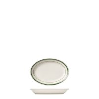 Tuxton Green Bay Oval Plate - 212x146mm (Pack of 36)