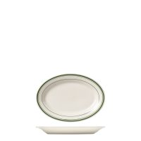 Tuxton Green Bay Oval Plate - 264x187mm (Pack of 24)