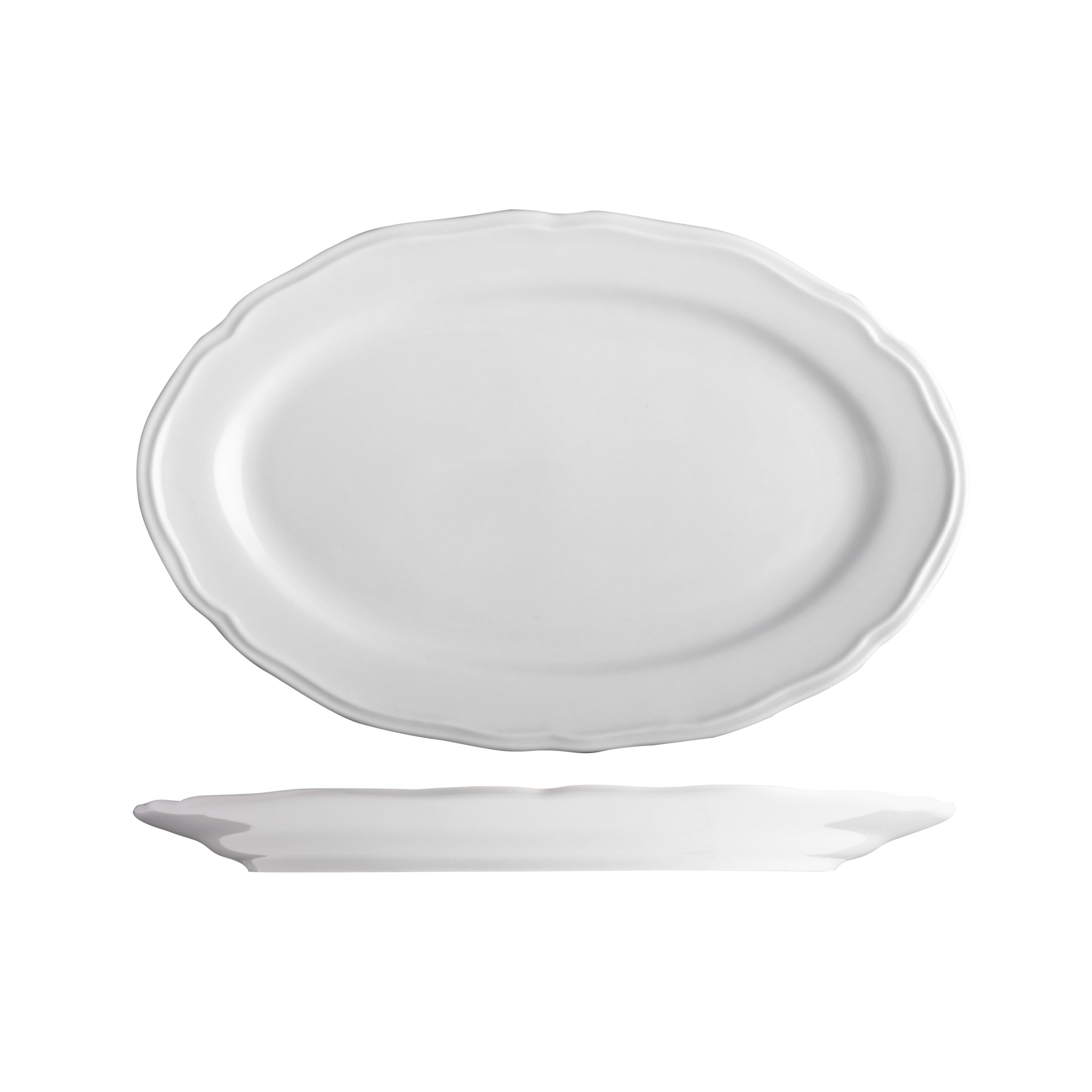 Tuxton Charleston Oval Plate - 230x152mm (Pack of 24)