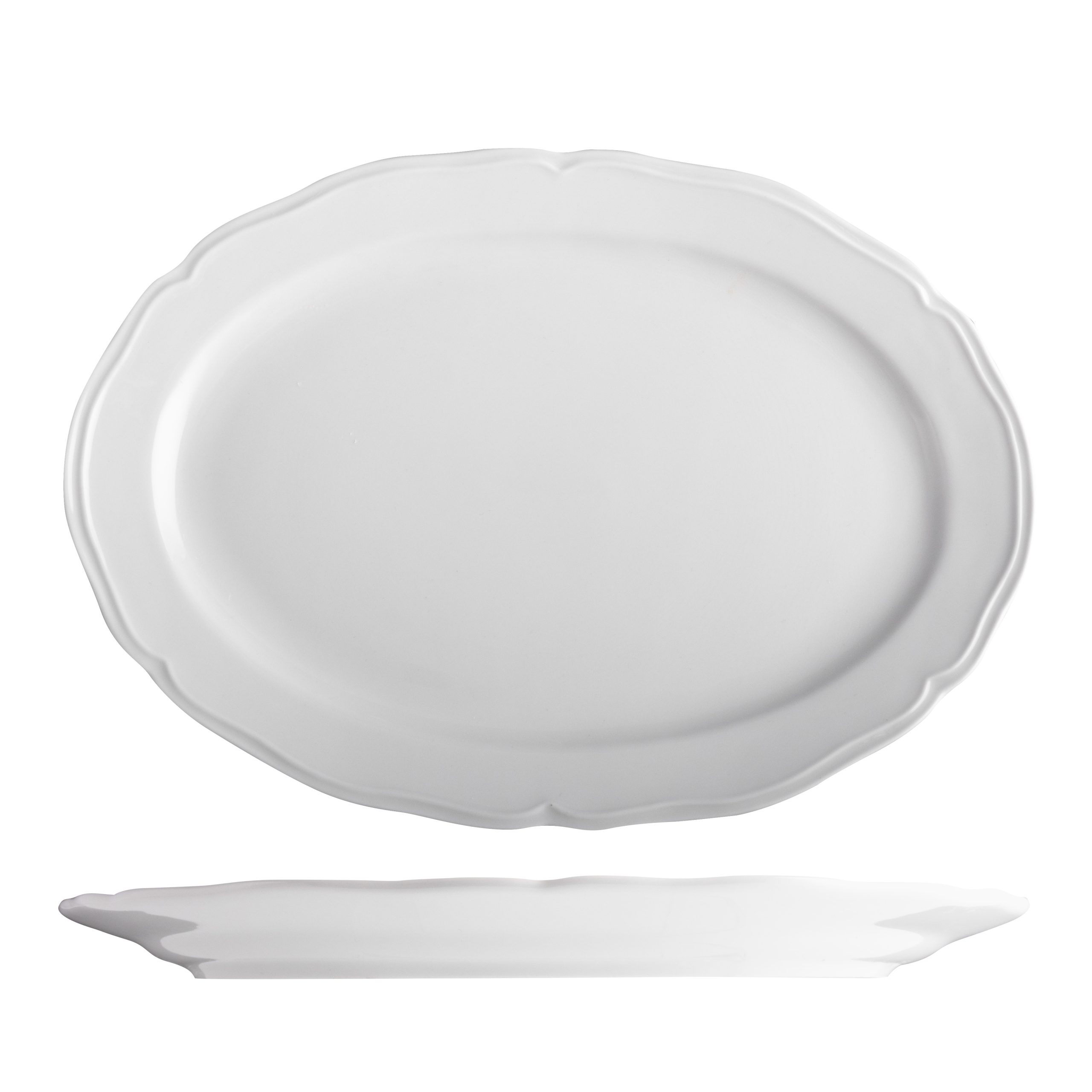 Tuxton Charleston Oval Plate - 320x225mm (Pack of 12)