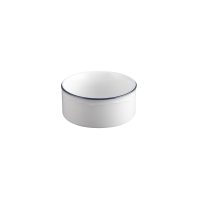 Tuxton Charleston Blue Band Stackable Bouillon Bowl - 240ml (Pack of 36)