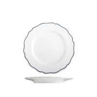 Tuxton Charleston Blue Band Round Plate - 166mm (Pack of 36)