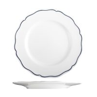 Tuxton Charleston Blue Band Round Plate - 230mm (Pack of 24)