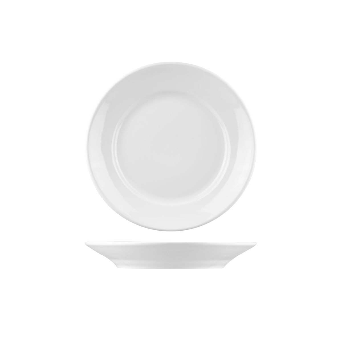 Australian Fine China Flinders Round Deep Plate - Wide Rim - 200ml - White (Pack of 18)