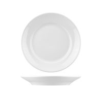 Australian Fine China Flinders Round Deep Plate - Wide Rim - 300ml - White (Pack of 12)