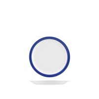 Australian Fine China Leschenaultia Blue Savoy Round Plate - Narrow Rim - 160mm (Pack of 12)