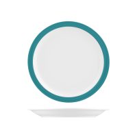 Australian Fine China Aqua Foam Blue Savoy Round Plate - Narrow Rim - 230mm (Pack of 12)