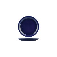 Australian Fine China Flinders Healthcare Blue Savoy Round Plate - Narrow Rim - 230mm (Pack of 12)