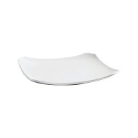 Australian Fine China Xtras Square Coupe Plate With Notched Corners - 285x285mm - White (Pack of 12)