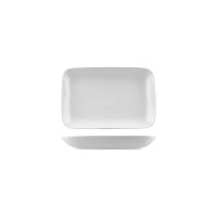 Australian Fine China Xtras Rectangular Coupe Plate - 238x151mm - White (Pack of 6)