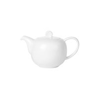 Australian Fine China Flinders Odyssey Teapot With Lid - 550ml - White (Pack of 12)