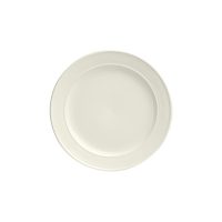 Duraceram Astra Round Plate - Double Ridge - 237mm - Ivory (Pack of 24)