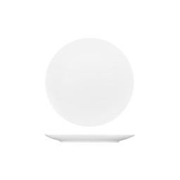 Australian Fine China Pacific Round Coupe Plate - 230mm - White (Pack of 24)