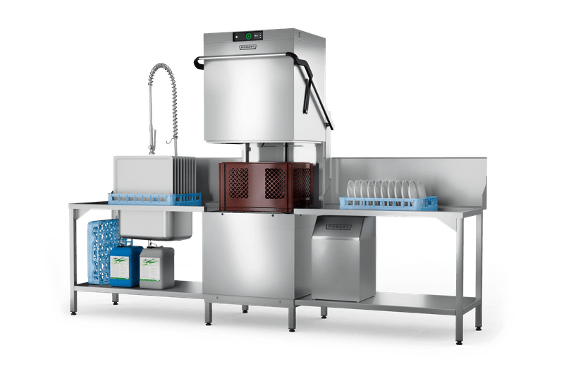 Hobart PROFI AMXXL-V Large Chamber Hood Dishwasher with VAPOSTOP